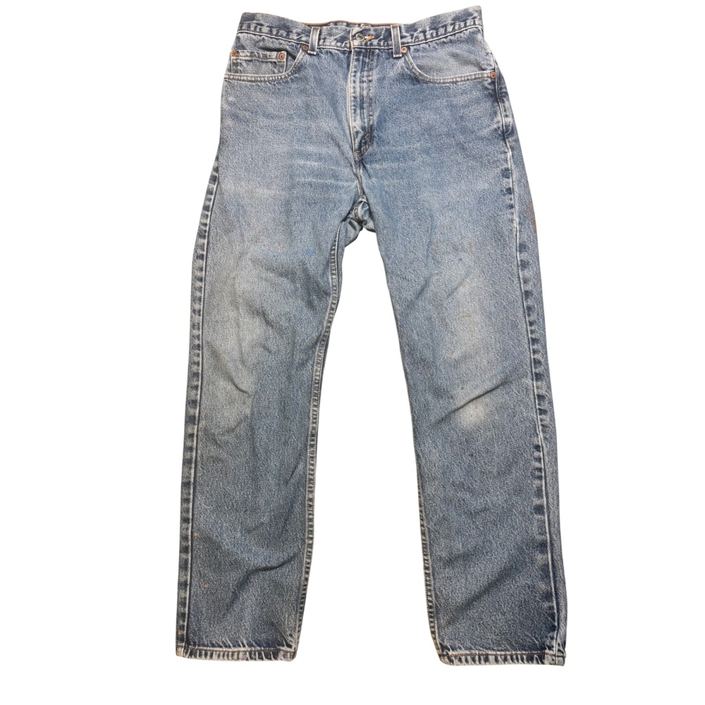 Levi's 505 Straight Leg Jeans Mens 33x31 Vintage‎ Made in USA Distressed